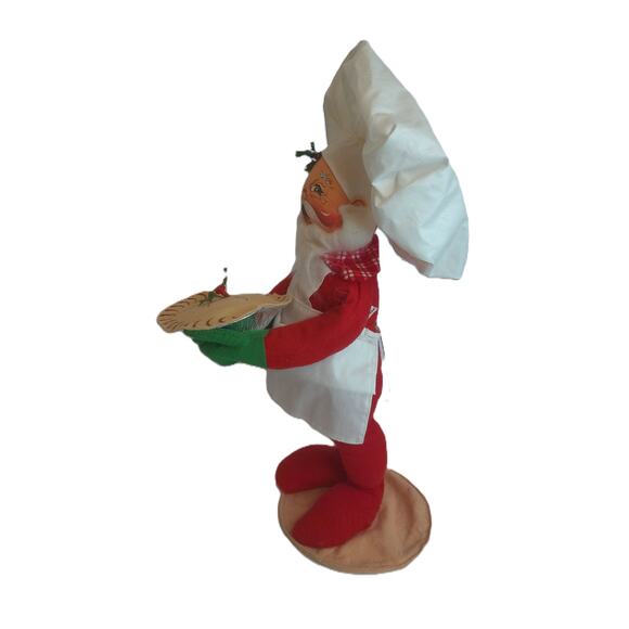 Vintage Annalee Santa Claus Baker Chef With Tag - Picture 3 of 7
